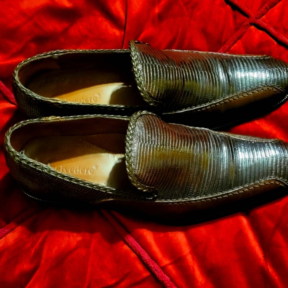 Belvedere Lizard skin shoe size 10 1/2